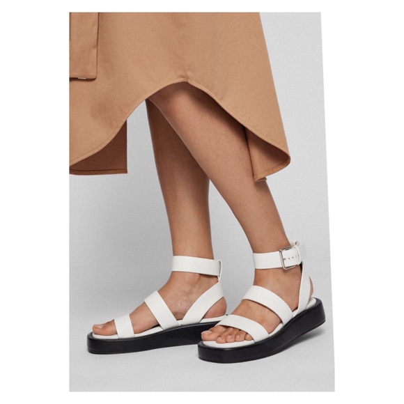 New! BOSS “Scarlet” Chunky Gladiator Leather Platform Sandals - Picture 2 of 13